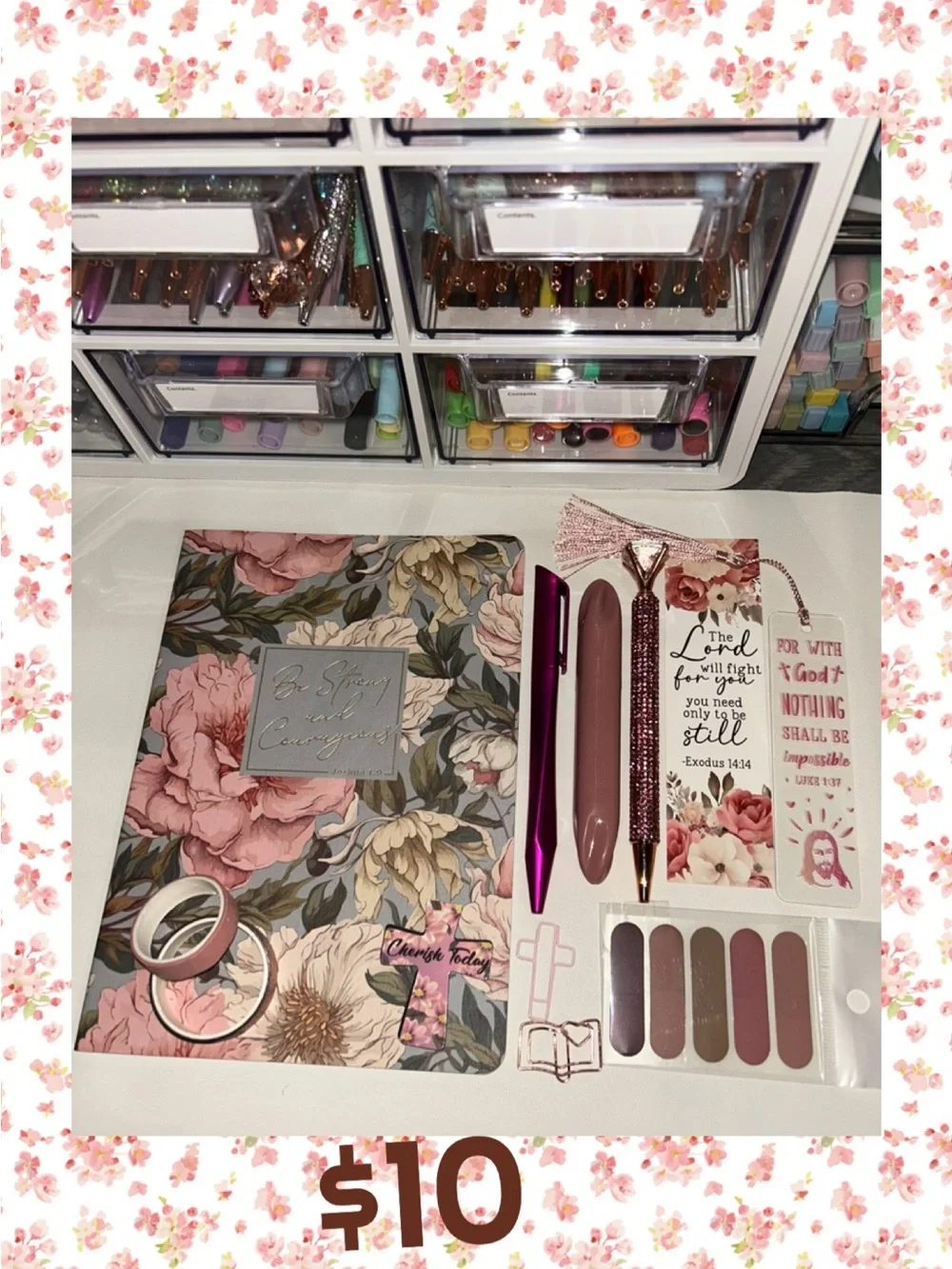 N/A floral journal